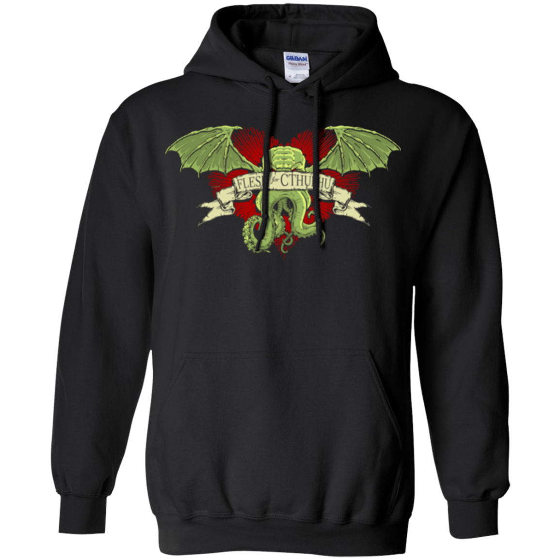 Sweatshirts Black / Small Flesh For Cthulhu Pullover Hoodie