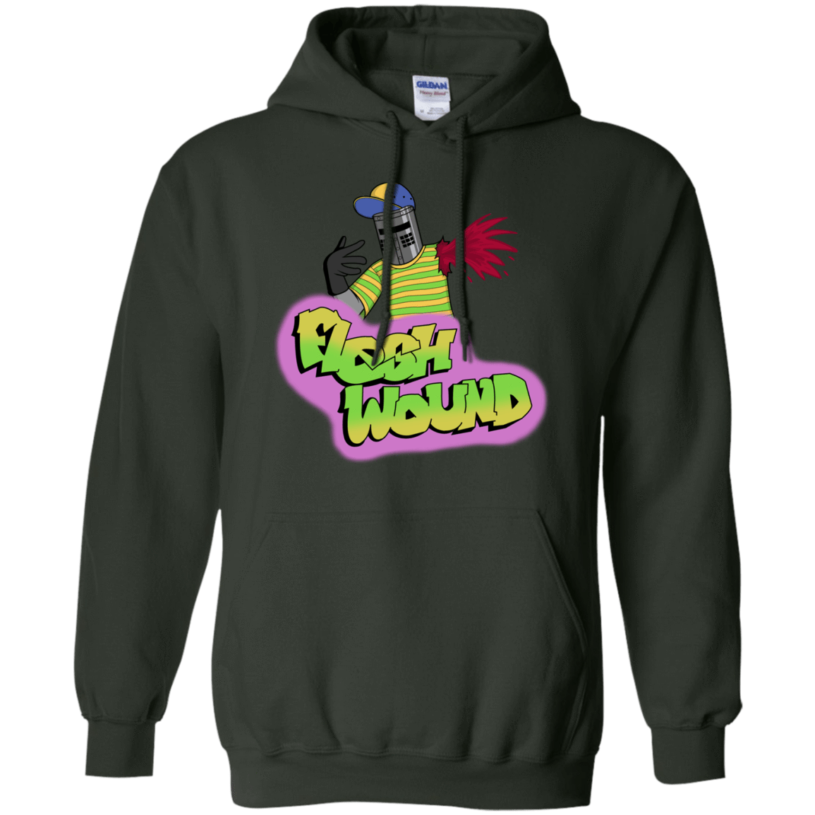 Sweatshirts Forest Green / S Flesh Wound Hoodie