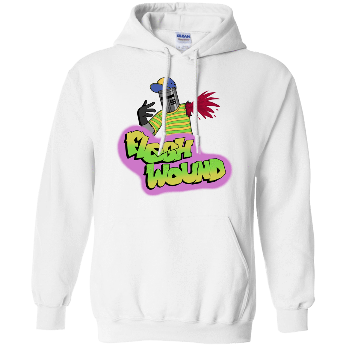 Sweatshirts White / S Flesh Wound Hoodie