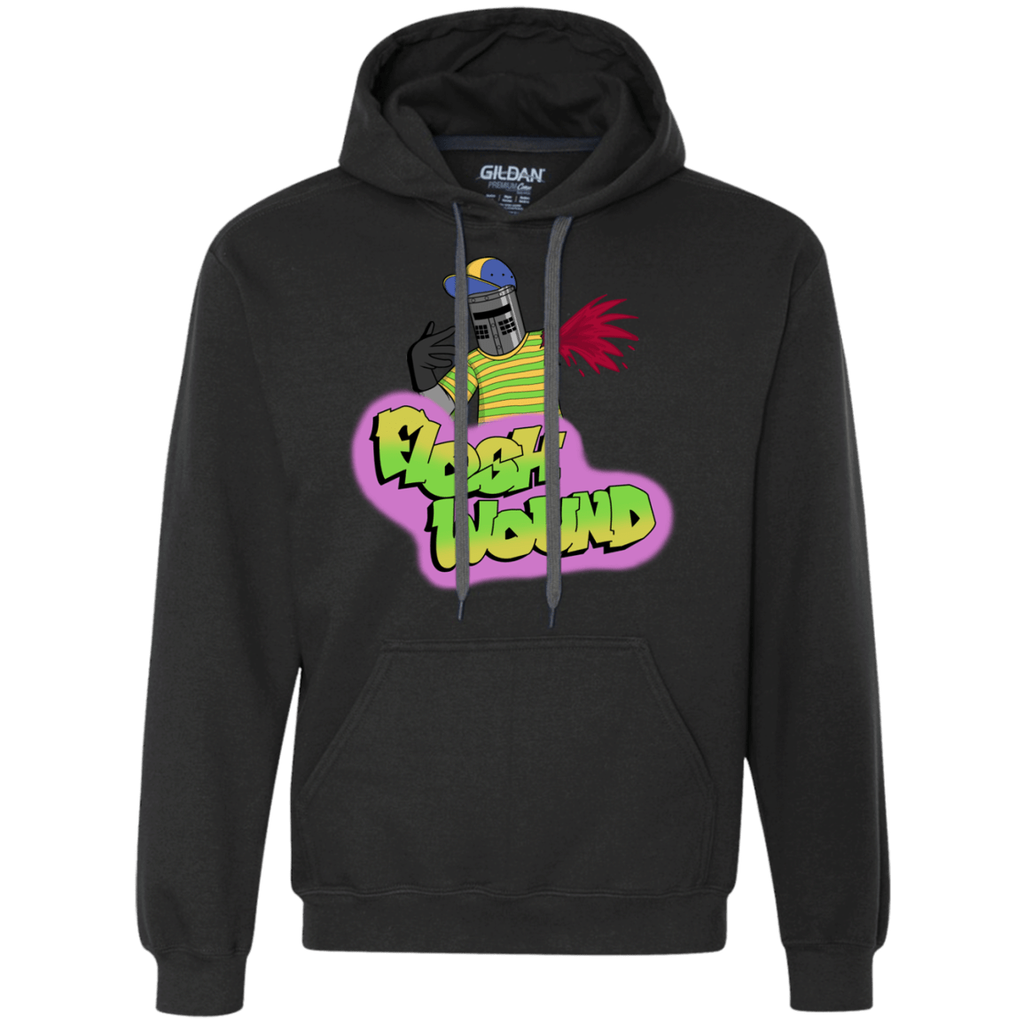 Sweatshirts Black / S Flesh Wound Premium Fleece Hoodie