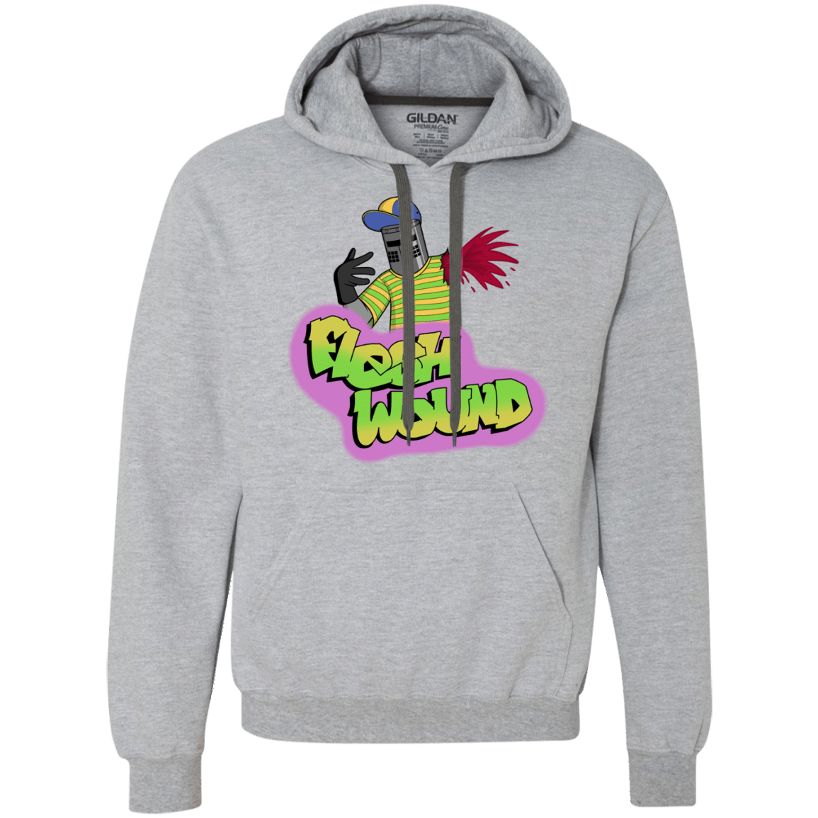 Sweatshirts Sport Grey / S Flesh Wound Premium Fleece Hoodie