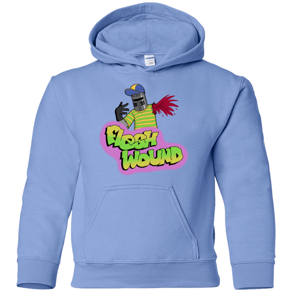 Sweatshirts Carolina Blue / YS Flesh Wound Youth Hoodie