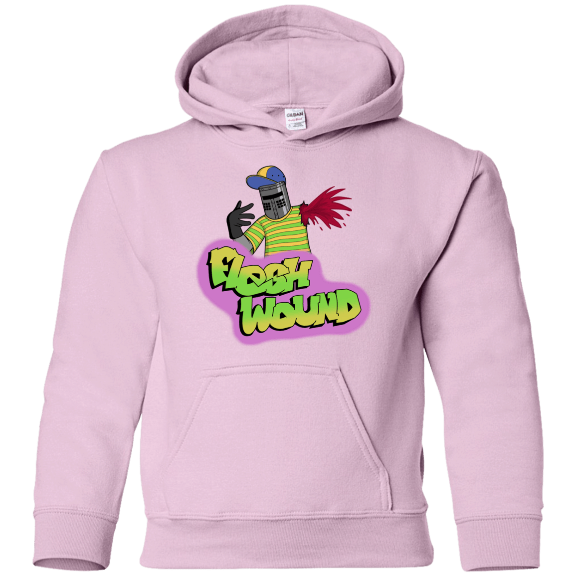 Sweatshirts Light Pink / YS Flesh Wound Youth Hoodie