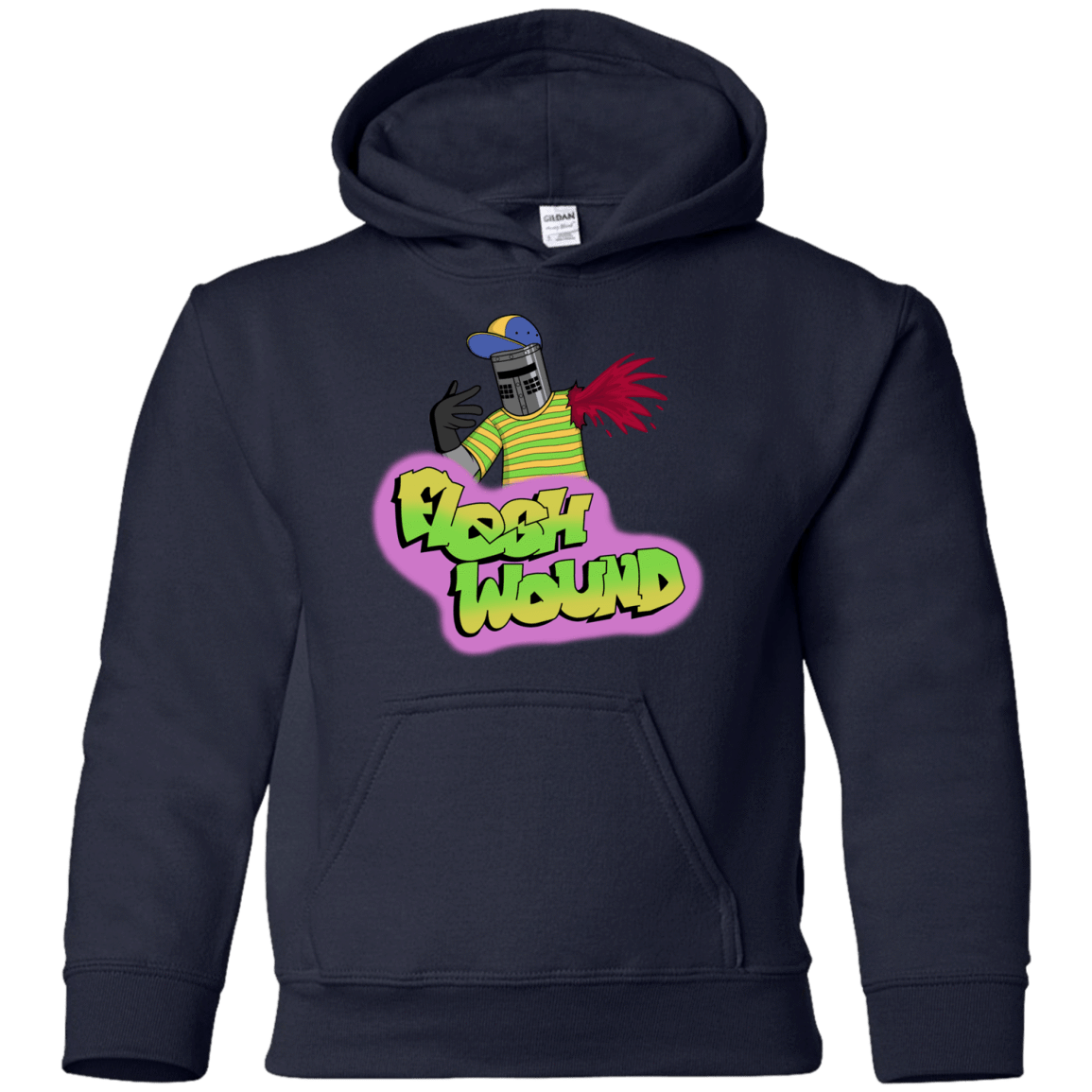 Sweatshirts Navy / YS Flesh Wound Youth Hoodie