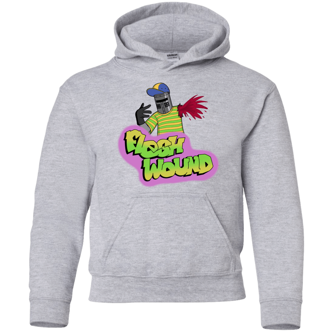 Sweatshirts Sport Grey / YS Flesh Wound Youth Hoodie