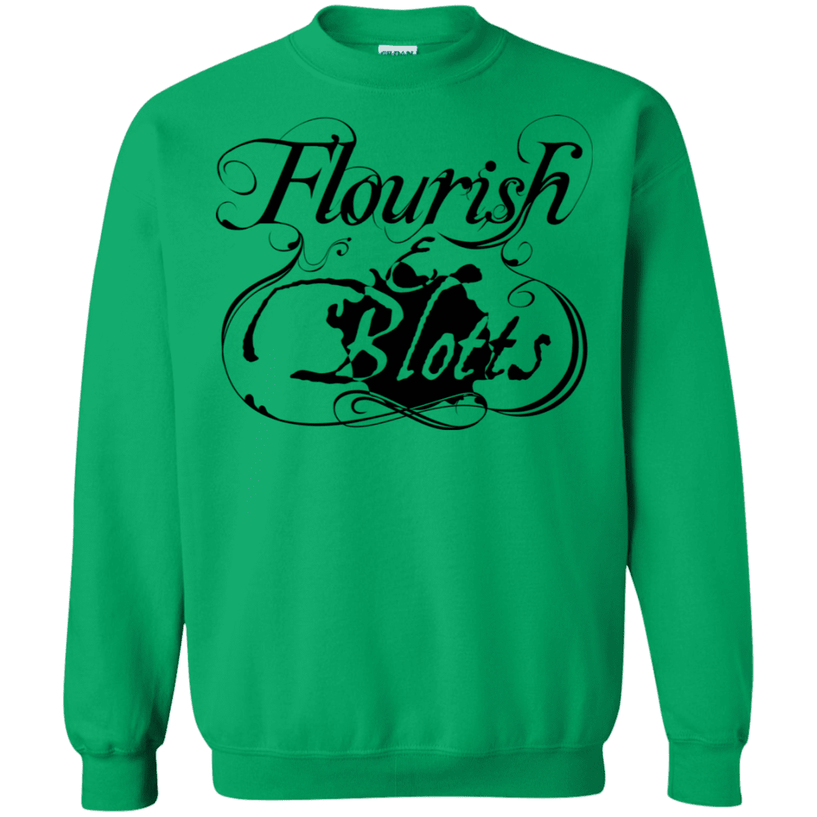 Sweatshirts Irish Green / S Flourish and Blotts of Diagon Alley Crewneck Sweatshirt