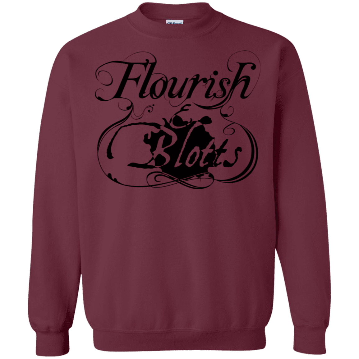 Sweatshirts Maroon / S Flourish and Blotts of Diagon Alley Crewneck Sweatshirt