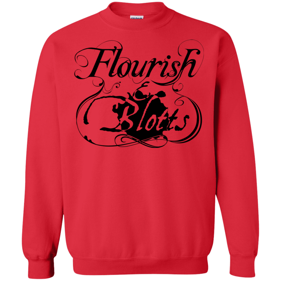 Sweatshirts Red / S Flourish and Blotts of Diagon Alley Crewneck Sweatshirt