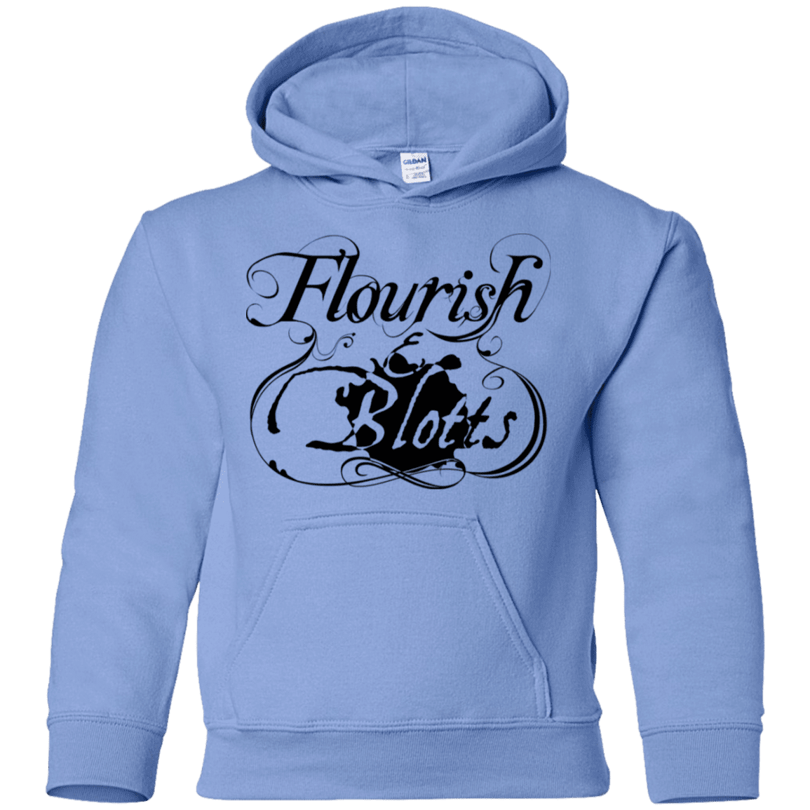 Sweatshirts Carolina Blue / YS Flourish and Blotts of Diagon Alley Youth Hoodie