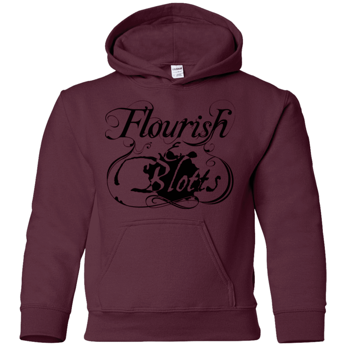 Sweatshirts Maroon / YS Flourish and Blotts of Diagon Alley Youth Hoodie