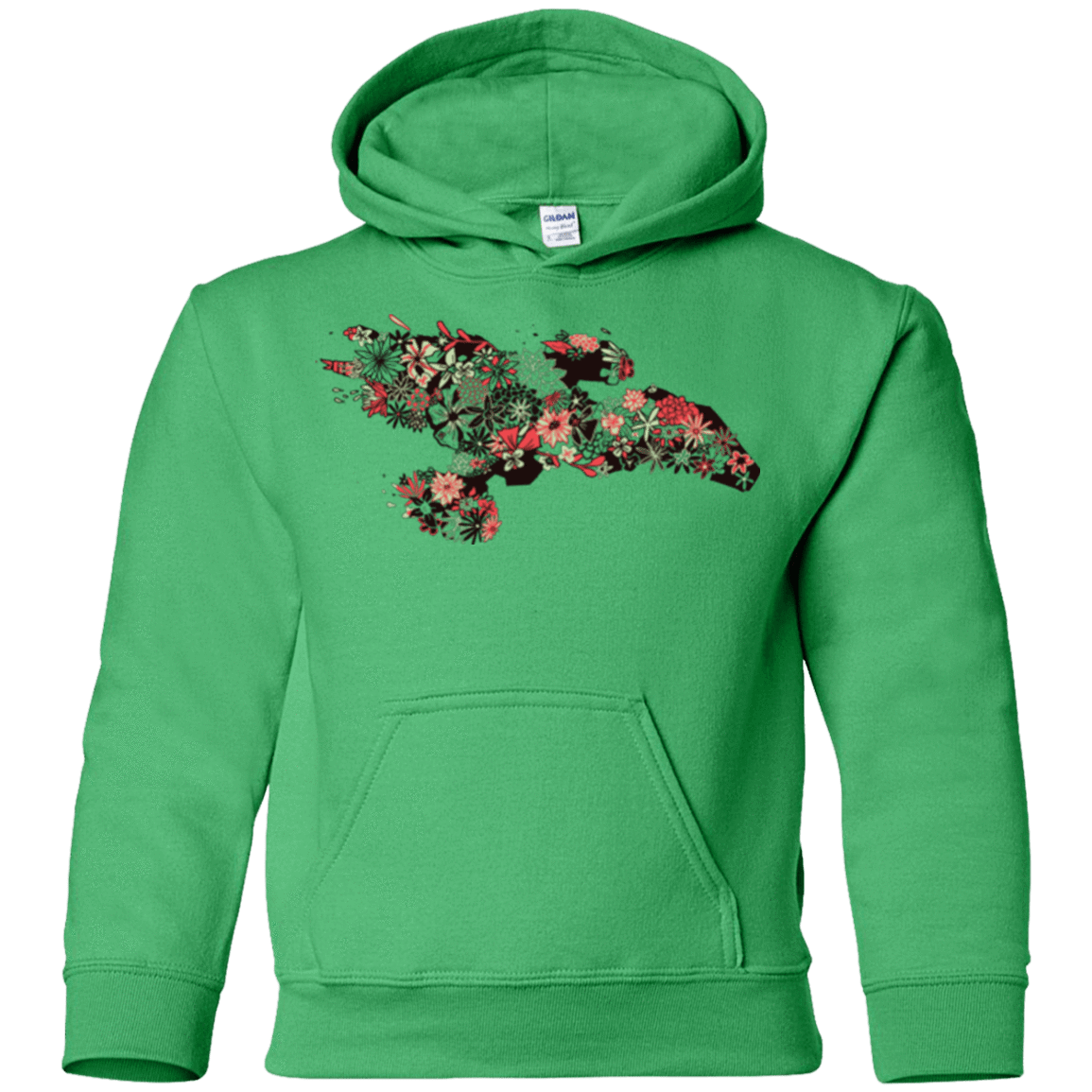 Sweatshirts Irish Green / YS Flowerfly Youth Hoodie