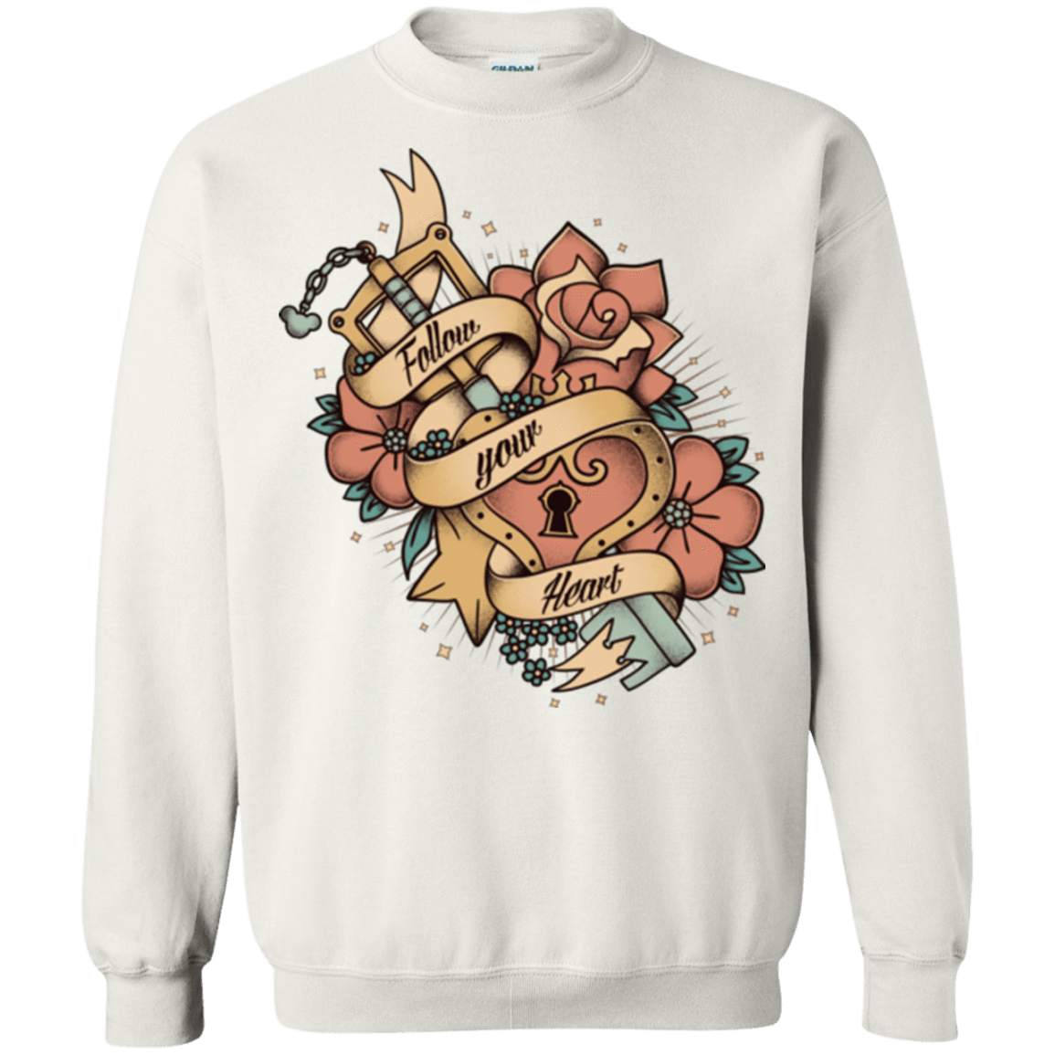 Sweatshirts White / Small Follow your heart Crewneck Sweatshirt
