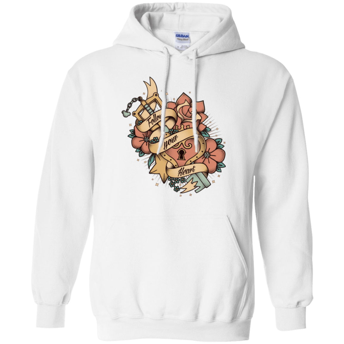 Sweatshirts White / Small Follow your heart Pullover Hoodie