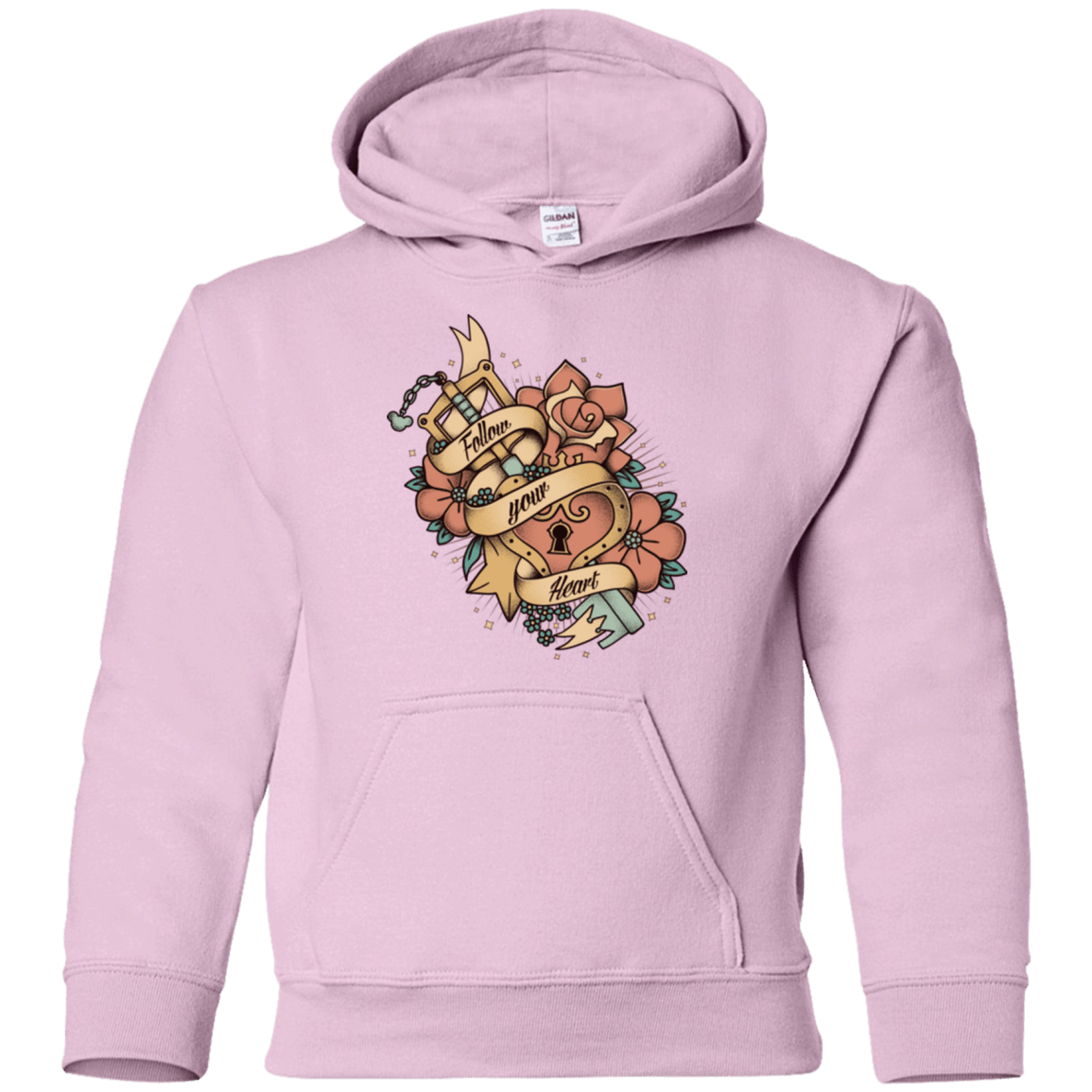 Sweatshirts Light Pink / YS Follow your heart Youth Hoodie