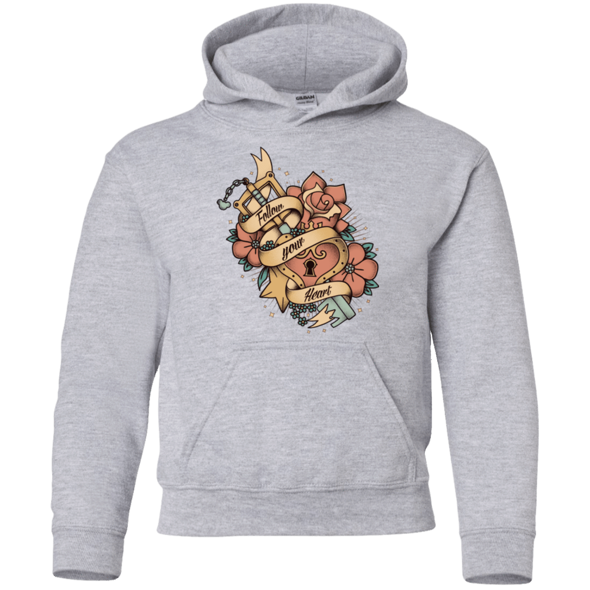 Sweatshirts Sport Grey / YS Follow your heart Youth Hoodie