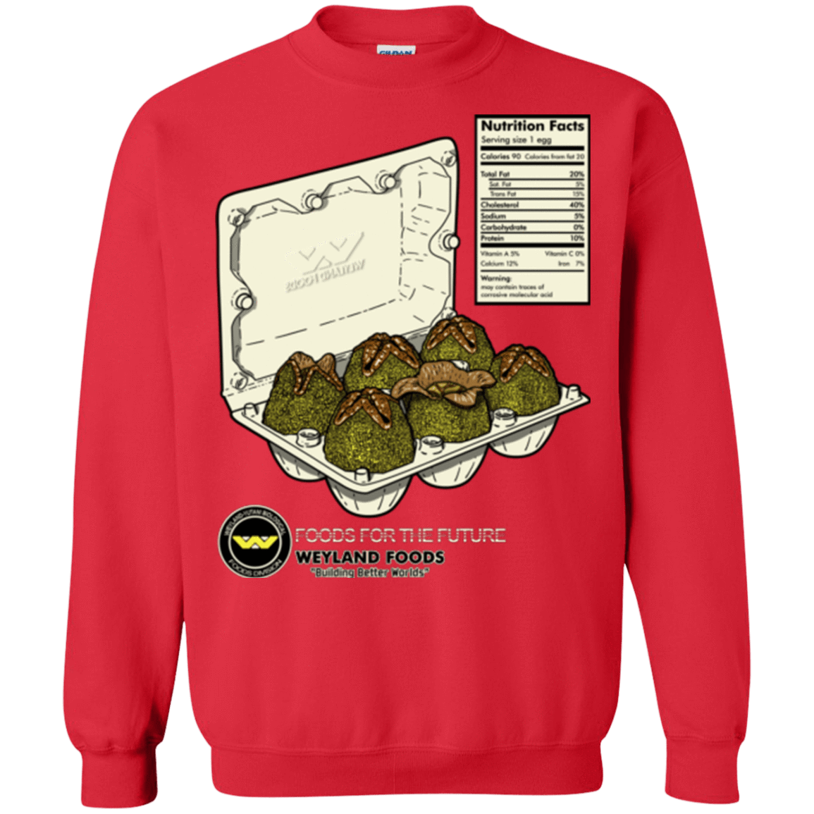 Sweatshirts Red / Small Food For The Future Crewneck Sweatshirt