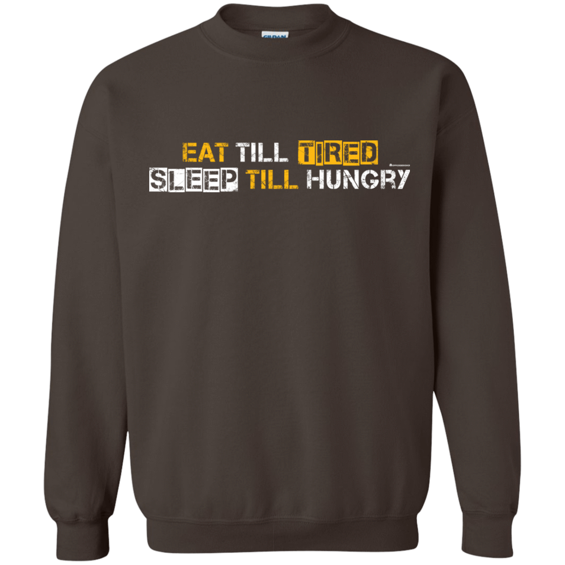 Sweatshirts Dark Chocolate / Small Food Sleep Loop Crewneck Sweatshirt