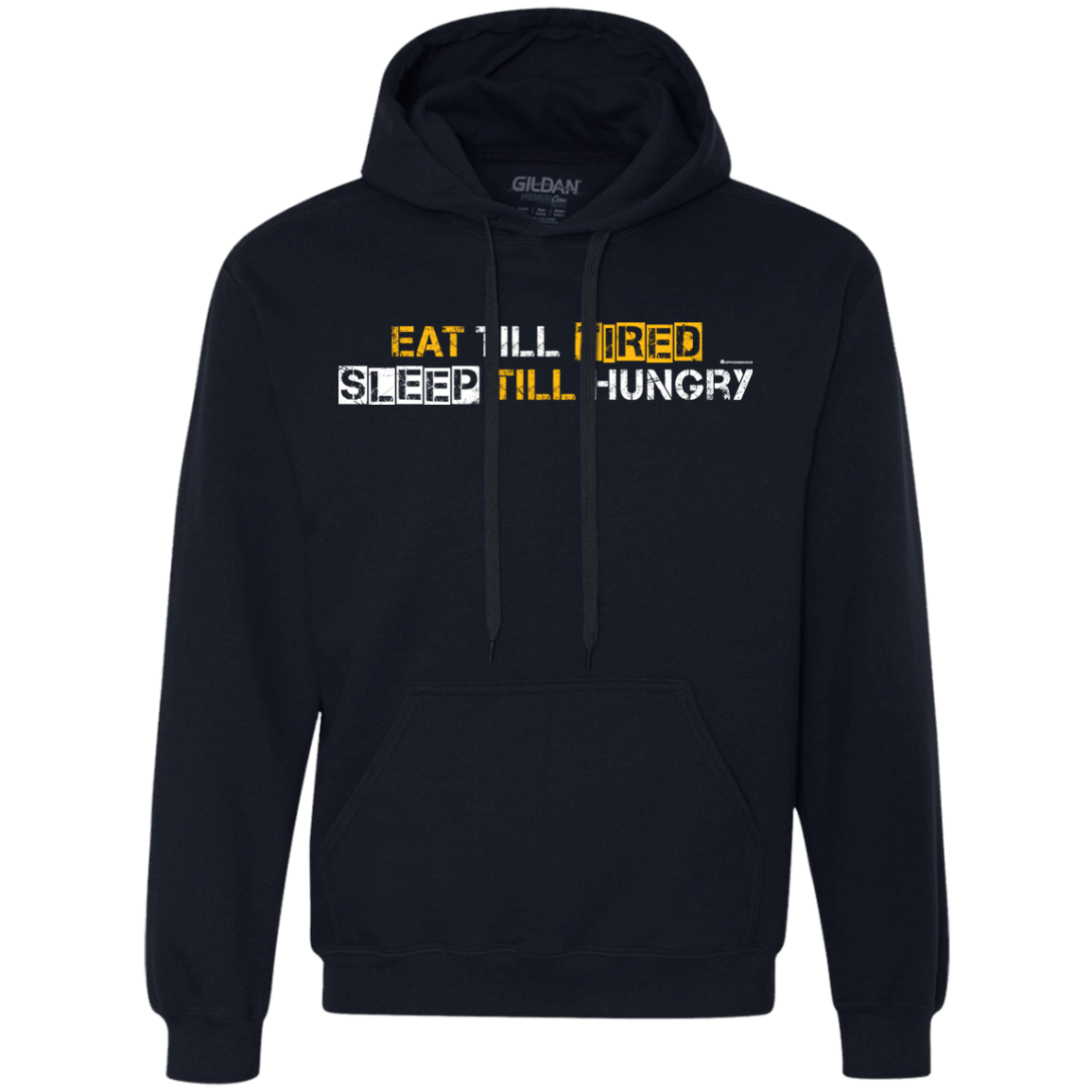 Sweatshirts Navy / Small Food Sleep Loop Premium Fleece Hoodie