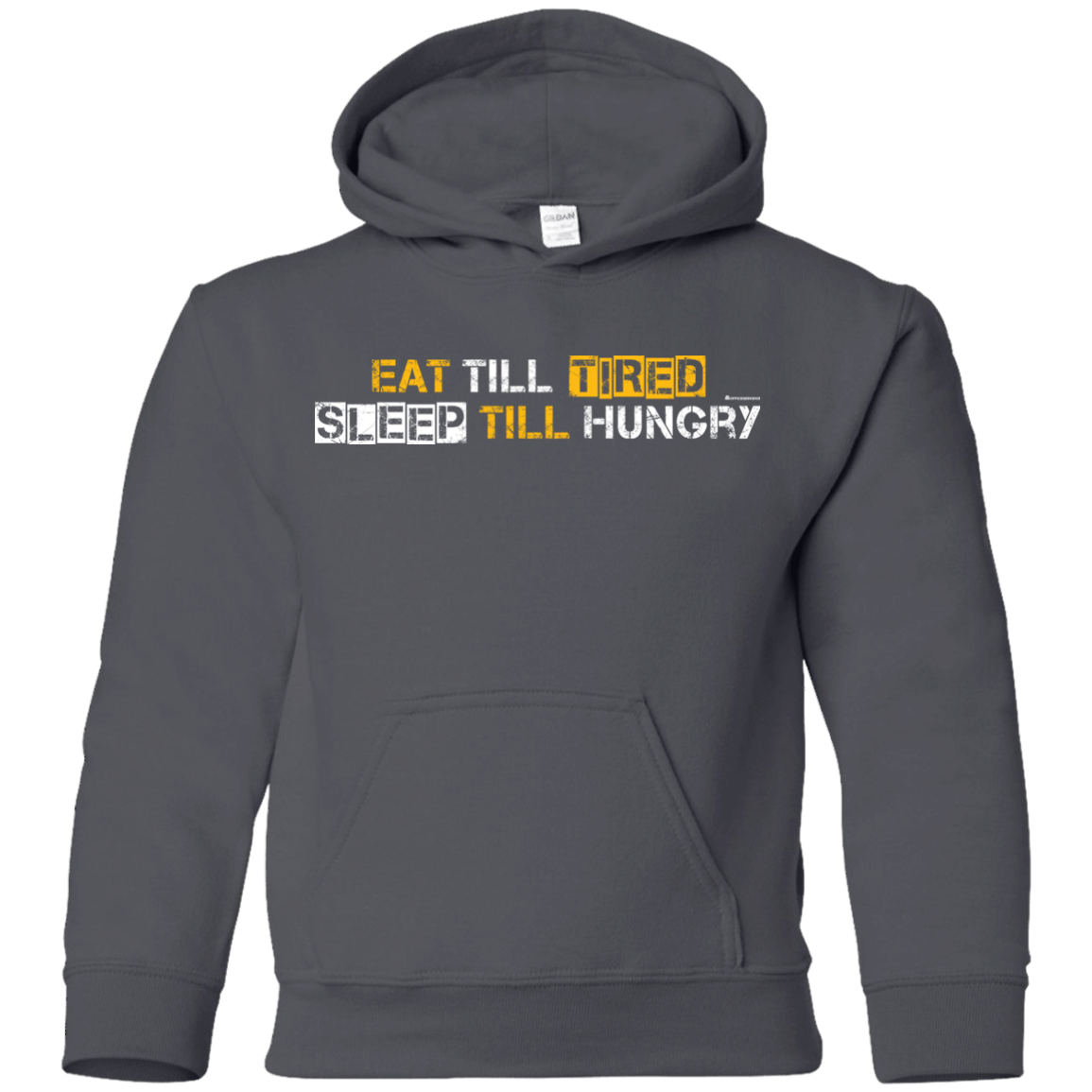 Sweatshirts Charcoal / YS Food Sleep Loop Youth Hoodie