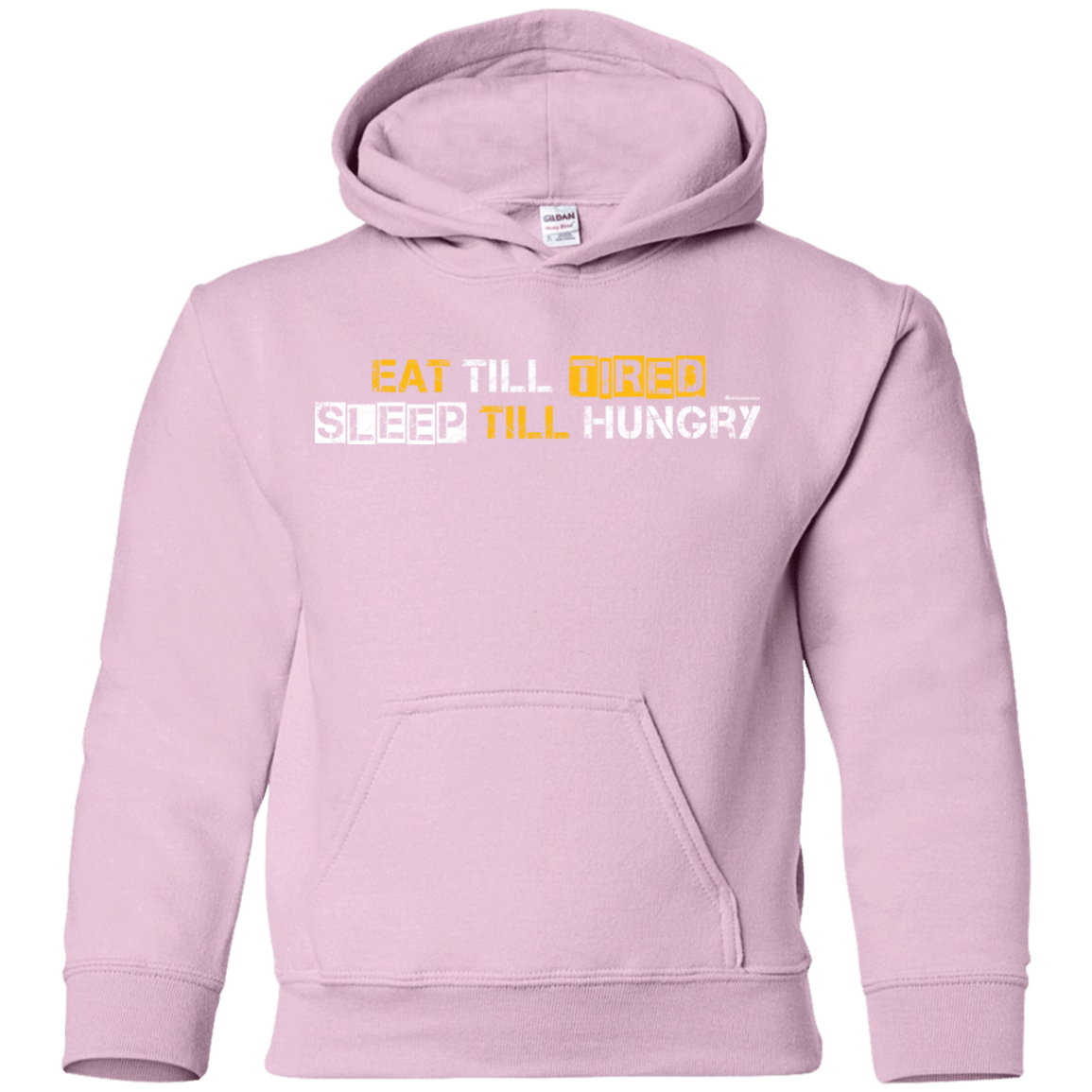 Sweatshirts Light Pink / YS Food Sleep Loop Youth Hoodie