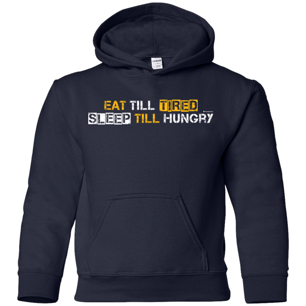 Sweatshirts Navy / YS Food Sleep Loop Youth Hoodie