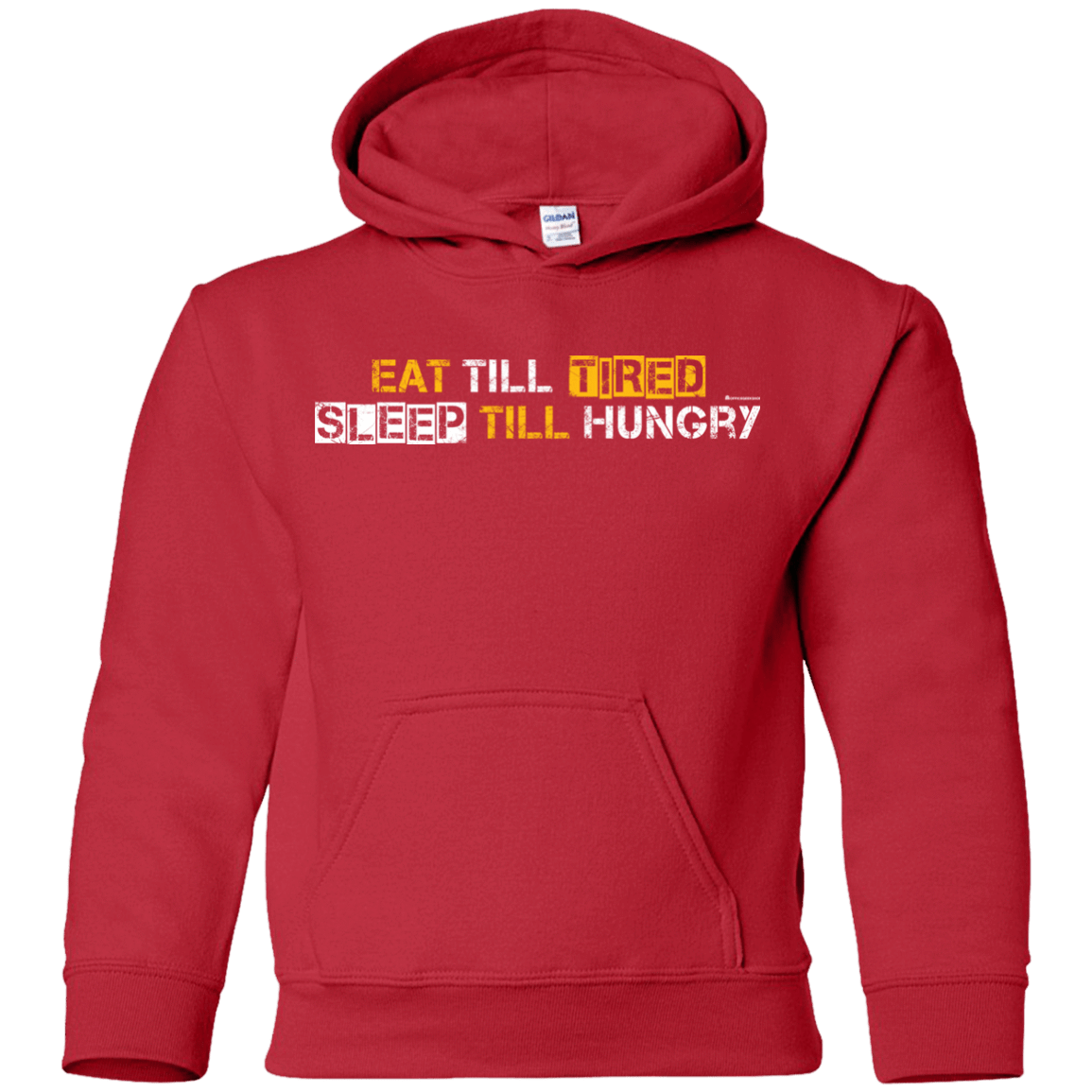 Sweatshirts Red / YS Food Sleep Loop Youth Hoodie