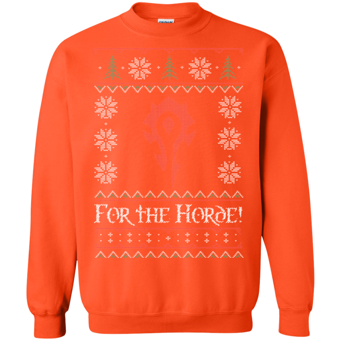 Sweatshirts Orange / Small For The Horde Crewneck Sweatshirt