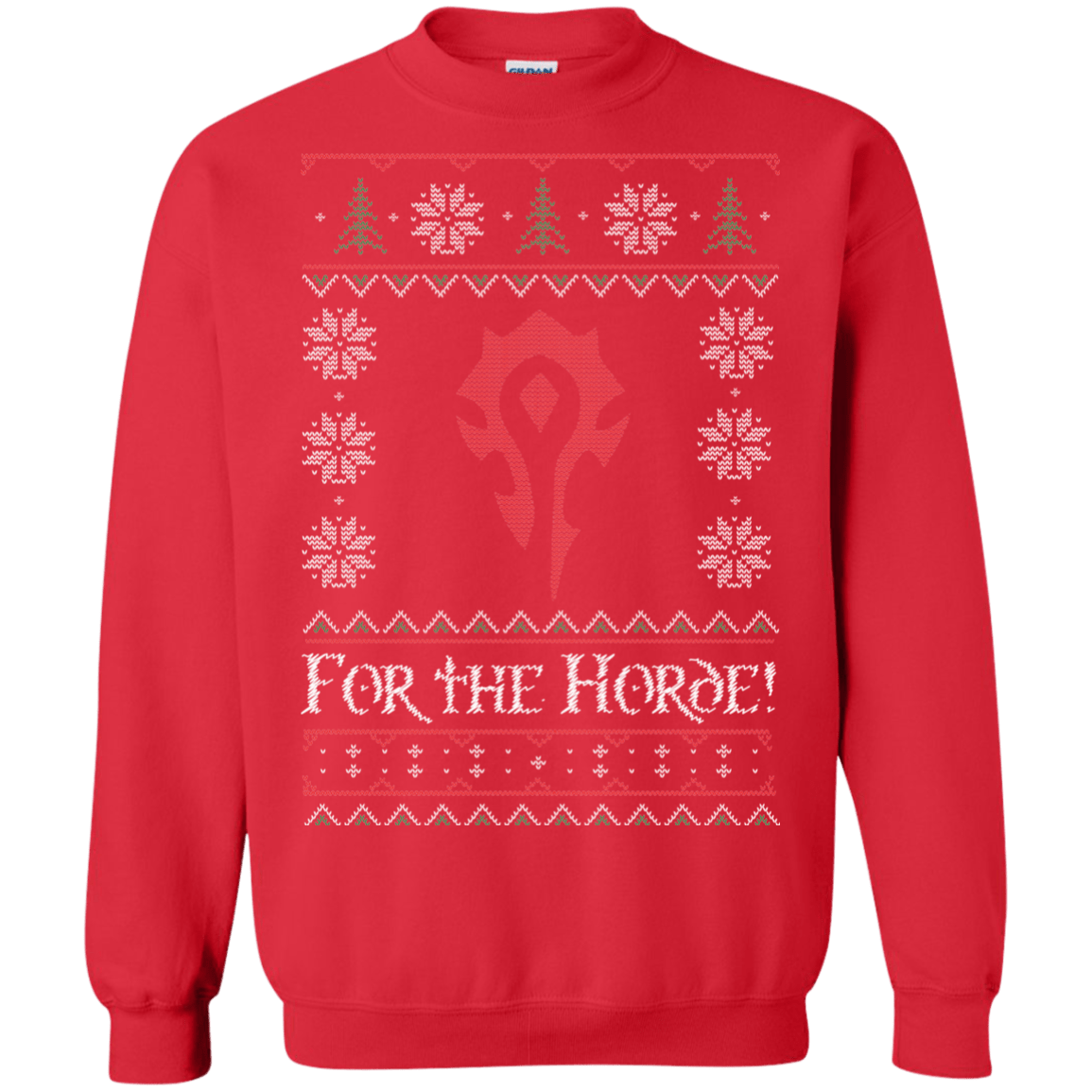 Sweatshirts Red / Small For The Horde Crewneck Sweatshirt