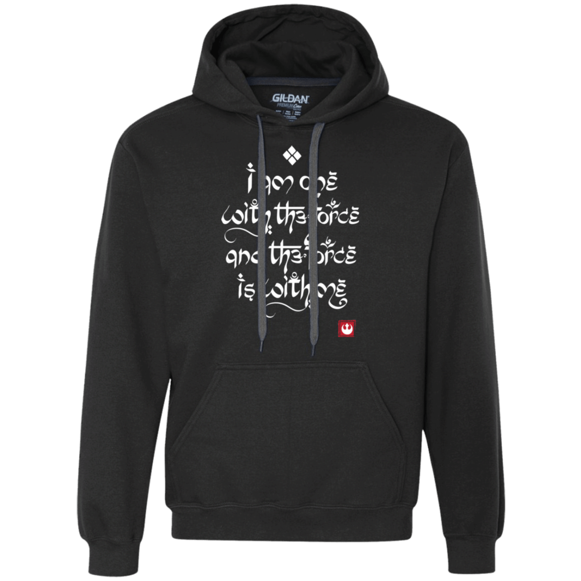 Sweatshirts Black / Small Force Mantra White Premium Fleece Hoodie