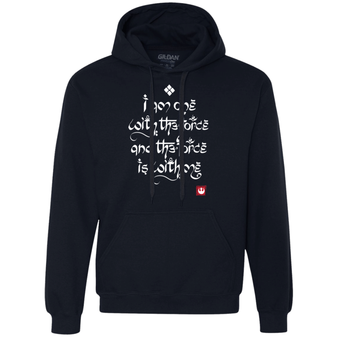 Sweatshirts Navy / Small Force Mantra White Premium Fleece Hoodie