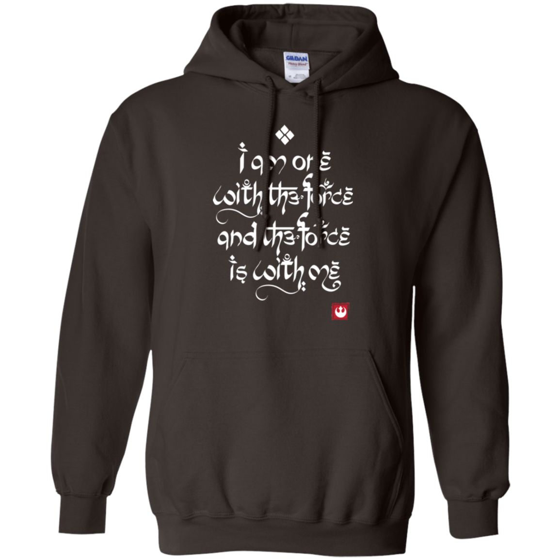 Sweatshirts Dark Chocolate / Small Force Mantra White Pullover Hoodie
