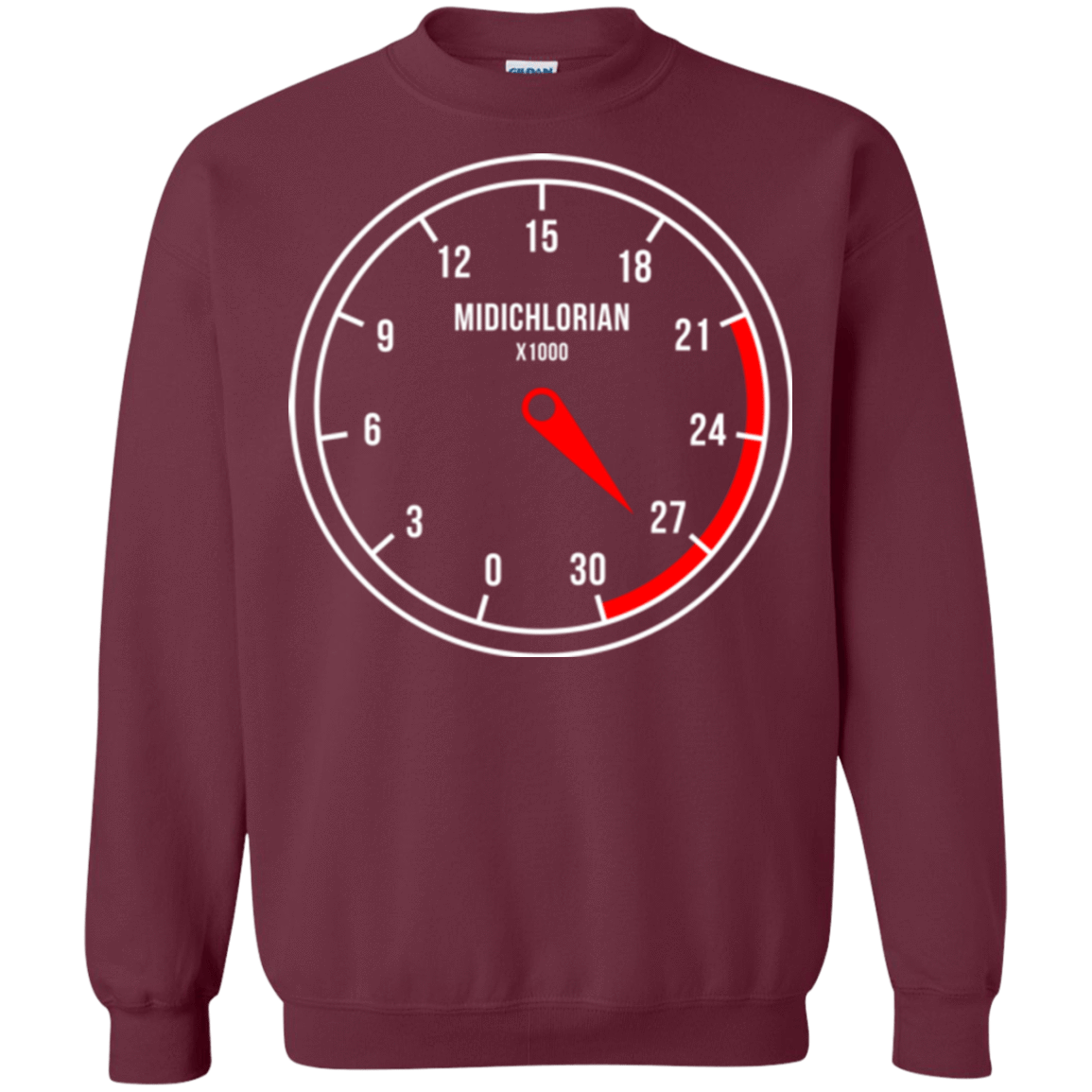 Sweatshirts Maroon / Small Force Meter Crewneck Sweatshirt