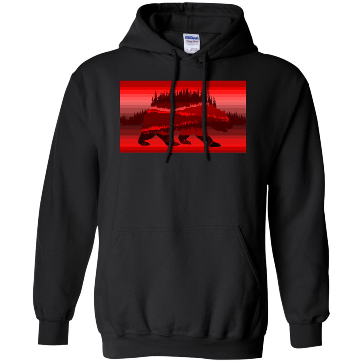 Sweatshirts Black / S Forest Bear Pullover Hoodie