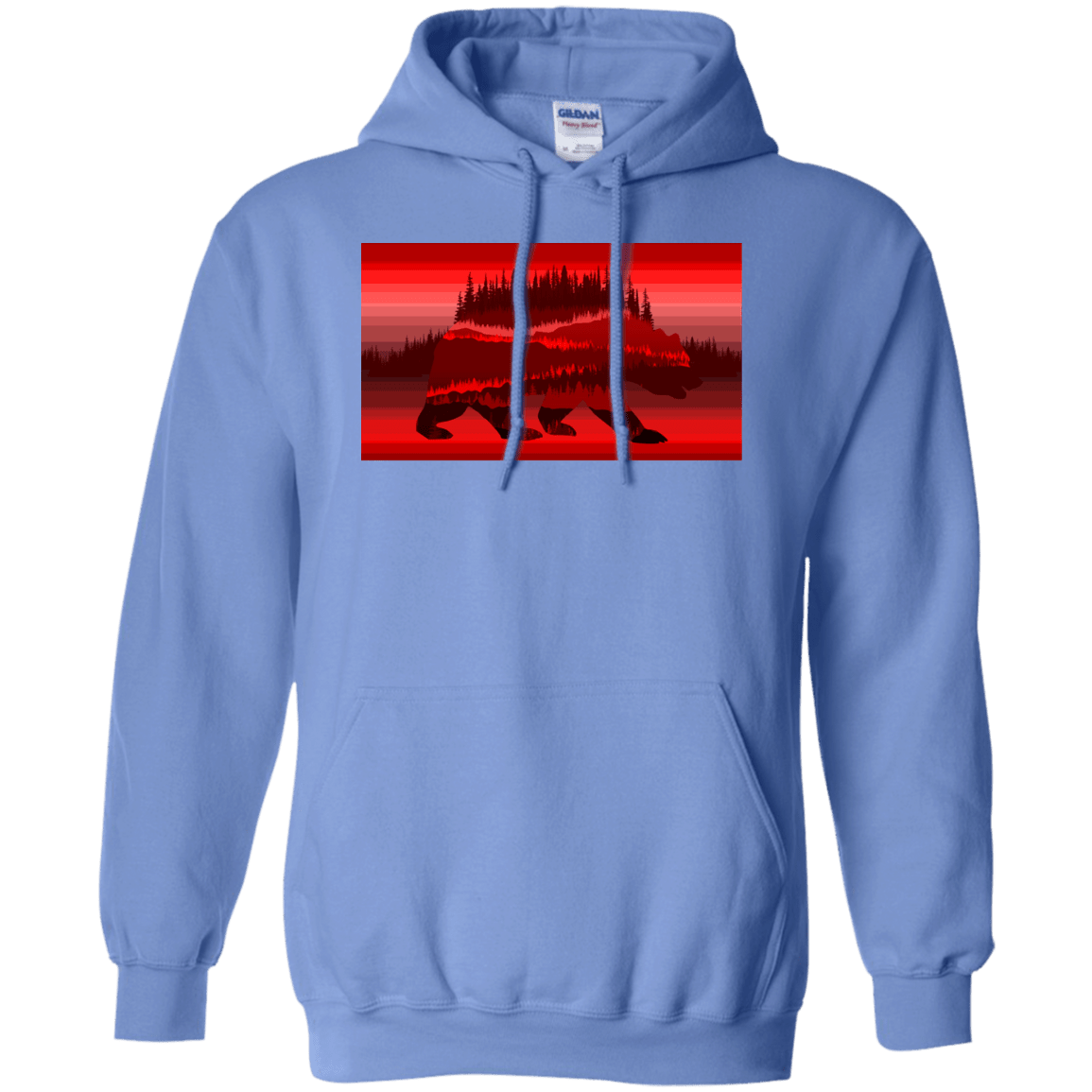 Sweatshirts Carolina Blue / S Forest Bear Pullover Hoodie