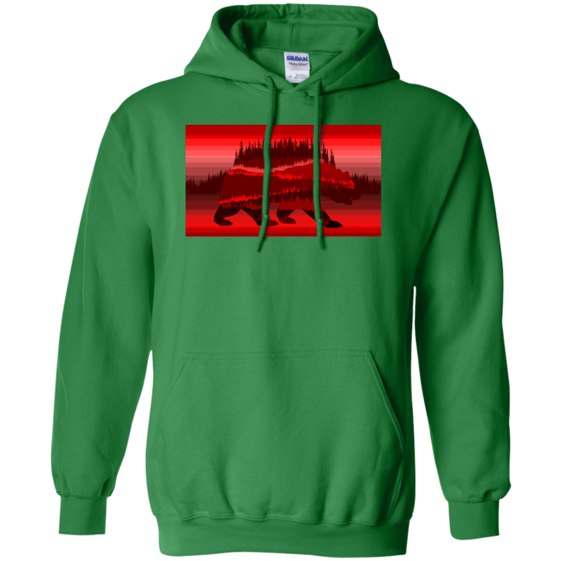 Sweatshirts Irish Green / S Forest Bear Pullover Hoodie