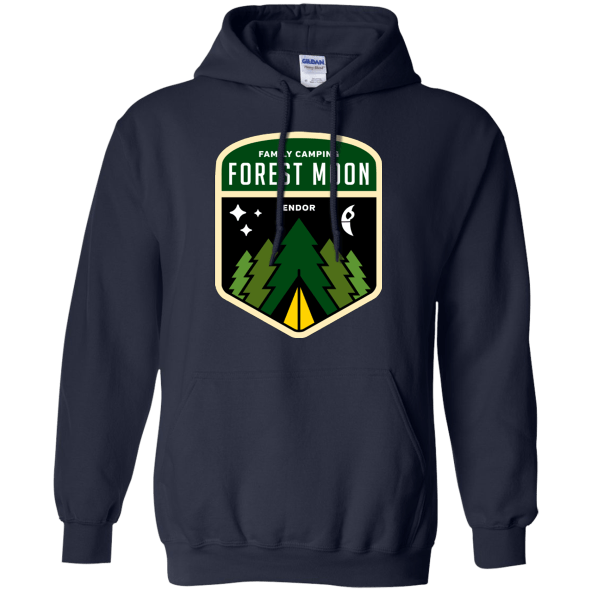 Sweatshirts Navy / Small Forest Moon Pullover Hoodie