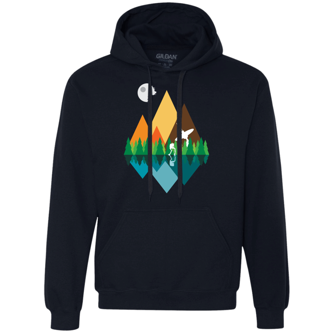 Sweatshirts Navy / Small Forest View Premium Fleece Hoodie