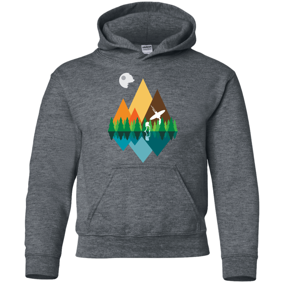 Sweatshirts Dark Heather / YS Forest View Youth Hoodie