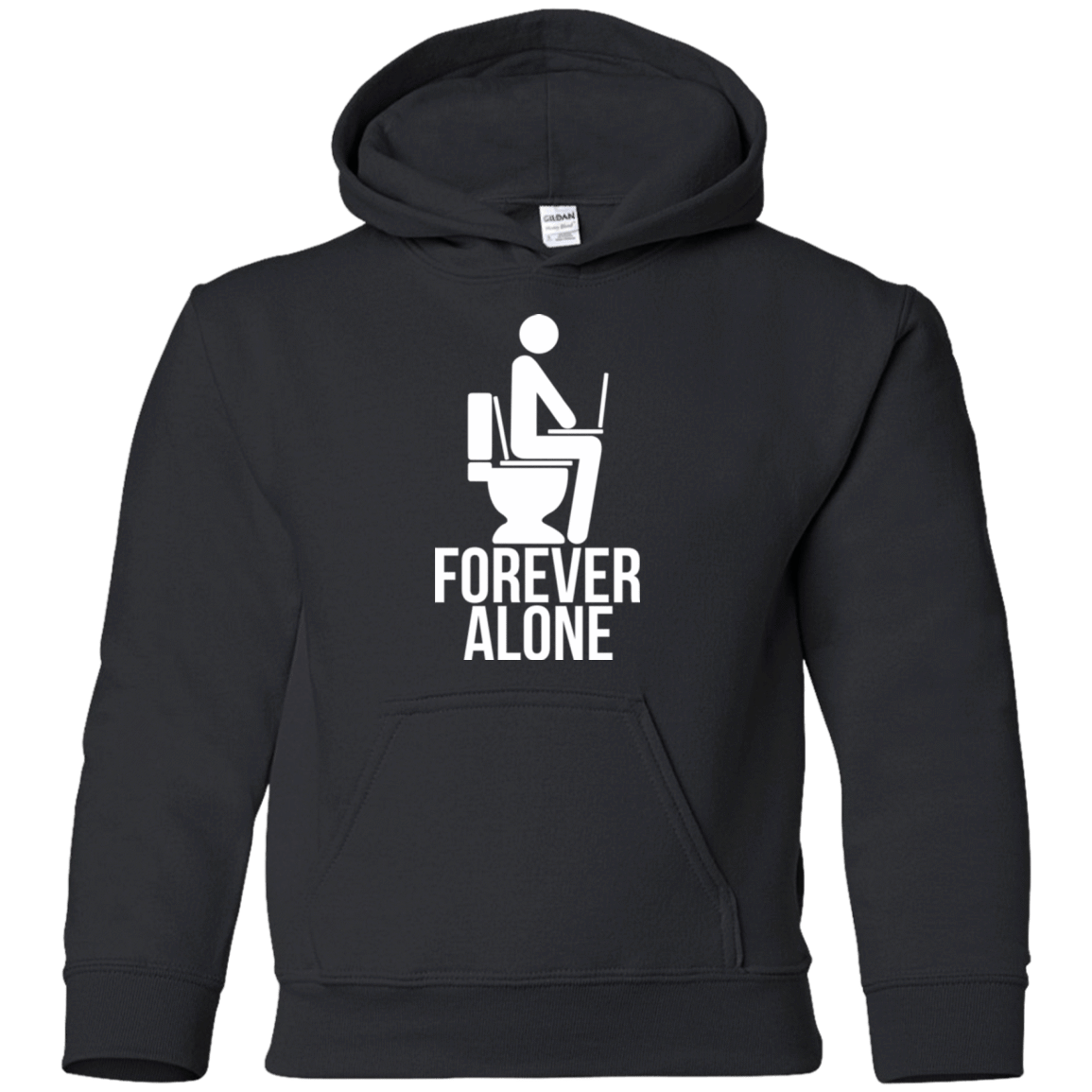 Sweatshirts Black / YS Forever alone Youth Hoodie