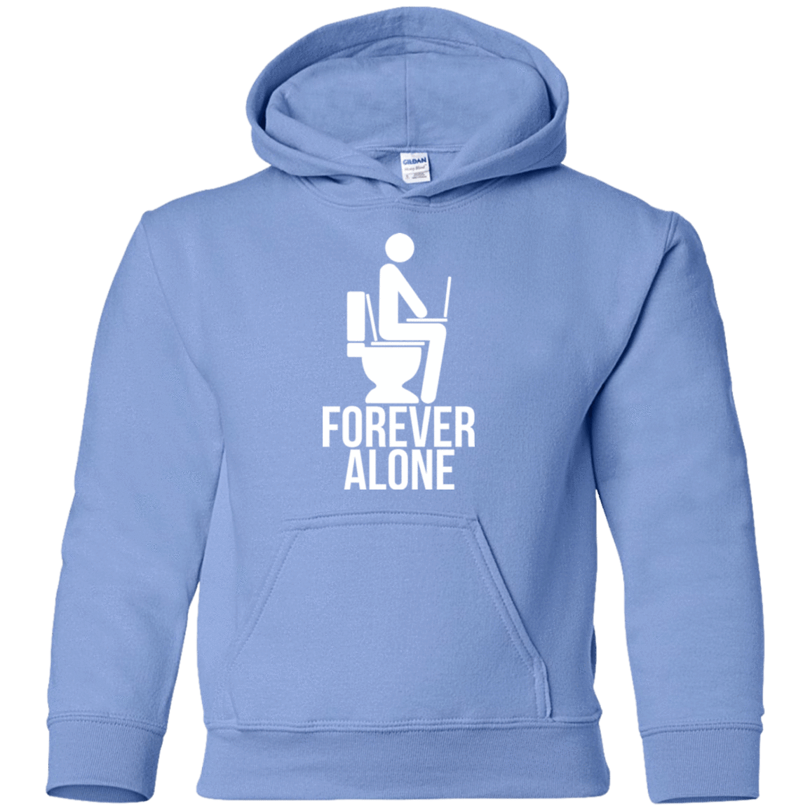 Sweatshirts Carolina Blue / YS Forever alone Youth Hoodie