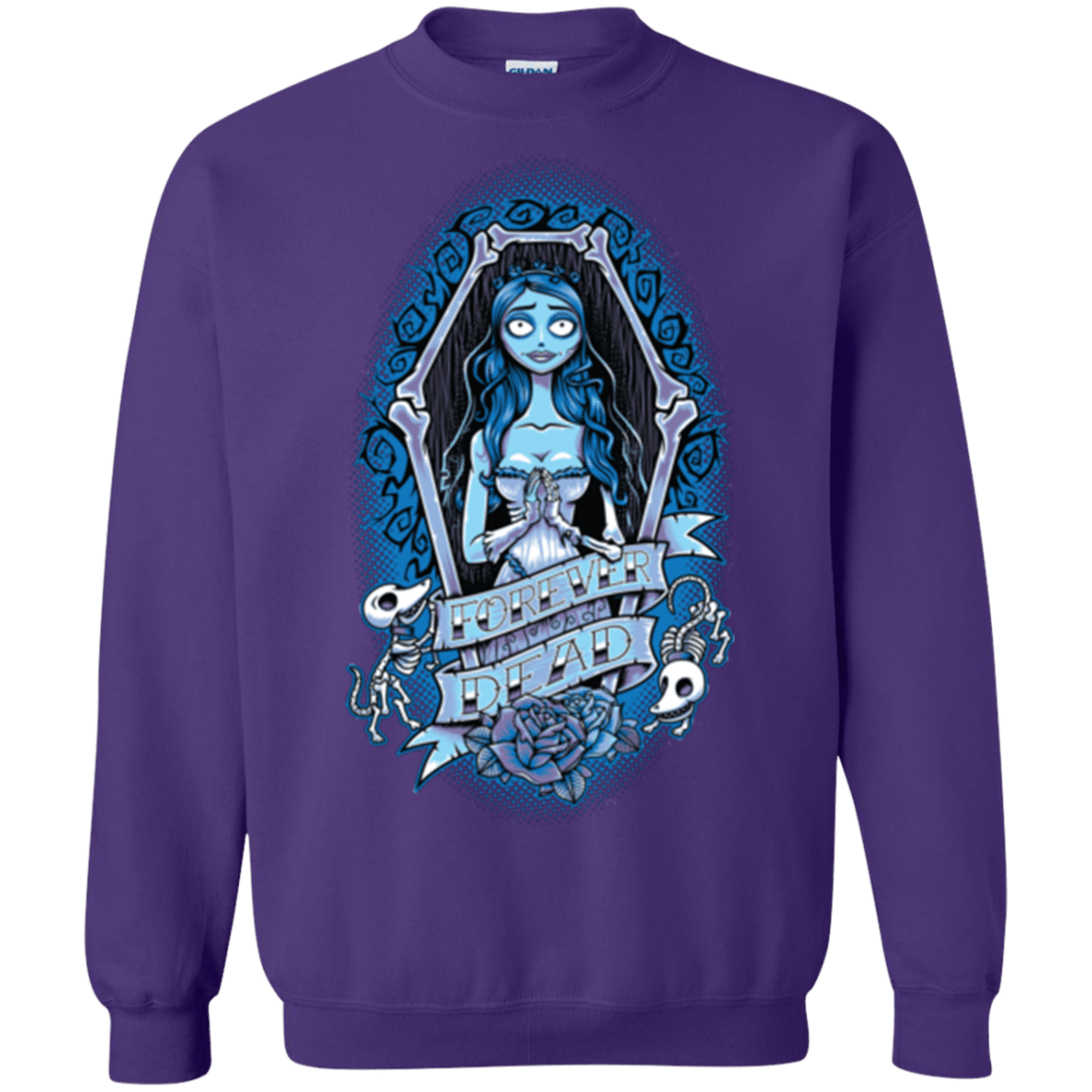 Sweatshirts Purple / Small Forever Dead Crewneck Sweatshirt