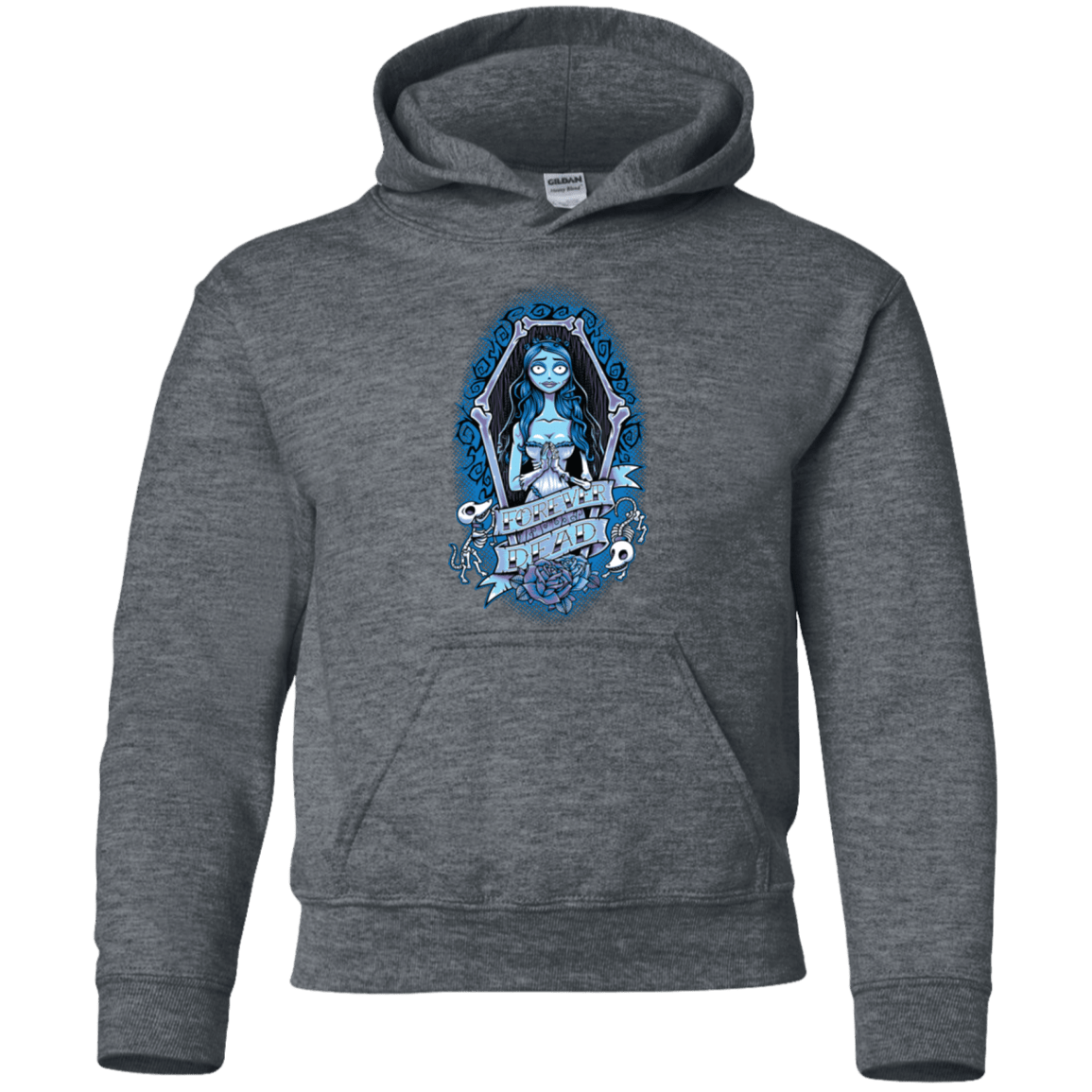 Sweatshirts Dark Heather / YS Forever Dead Youth Hoodie