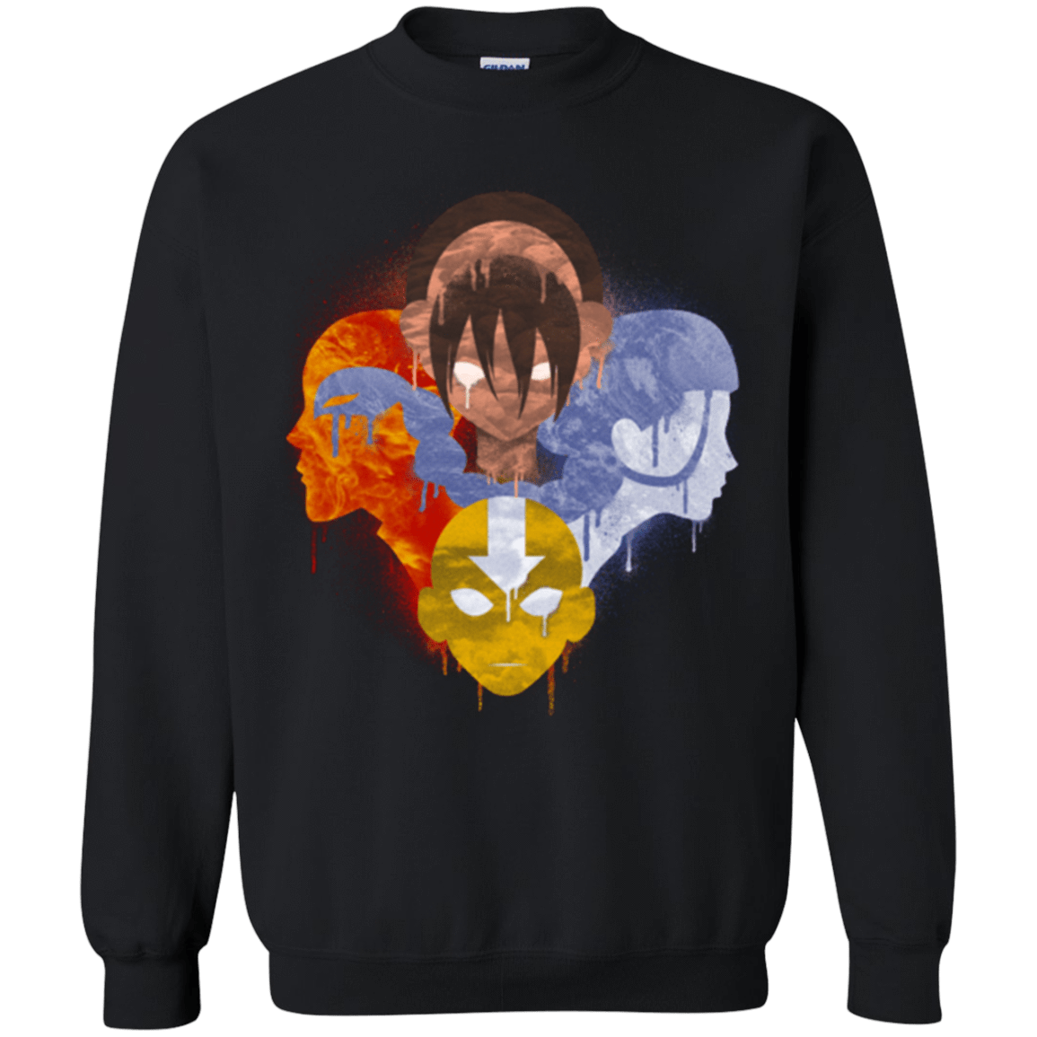 Sweatshirts Black / Small Four nations Crewneck Sweatshirt
