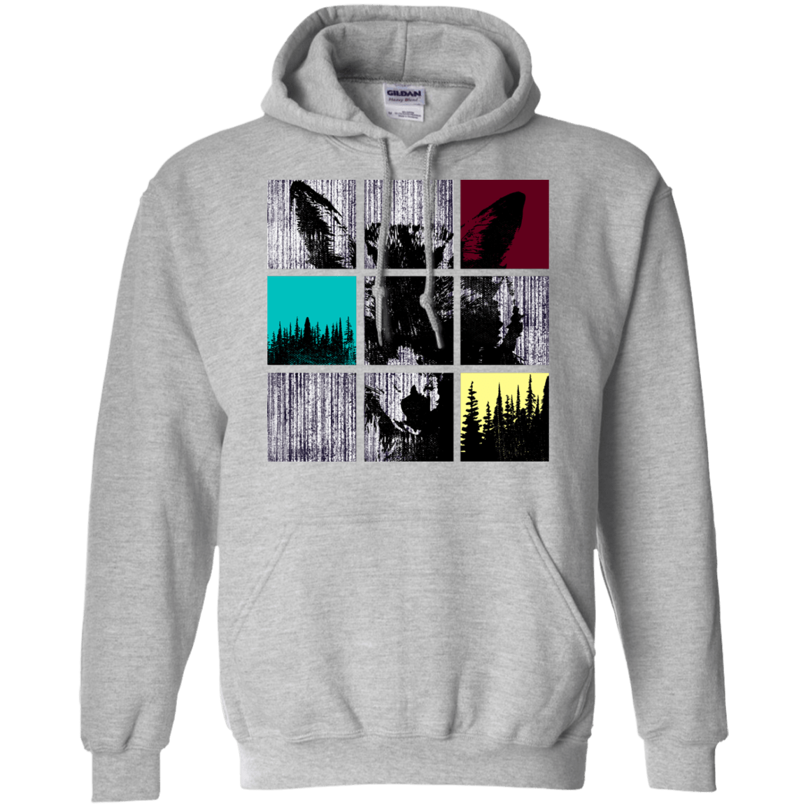 Sweatshirts Sport Grey / S Fox Pane Pullover Hoodie