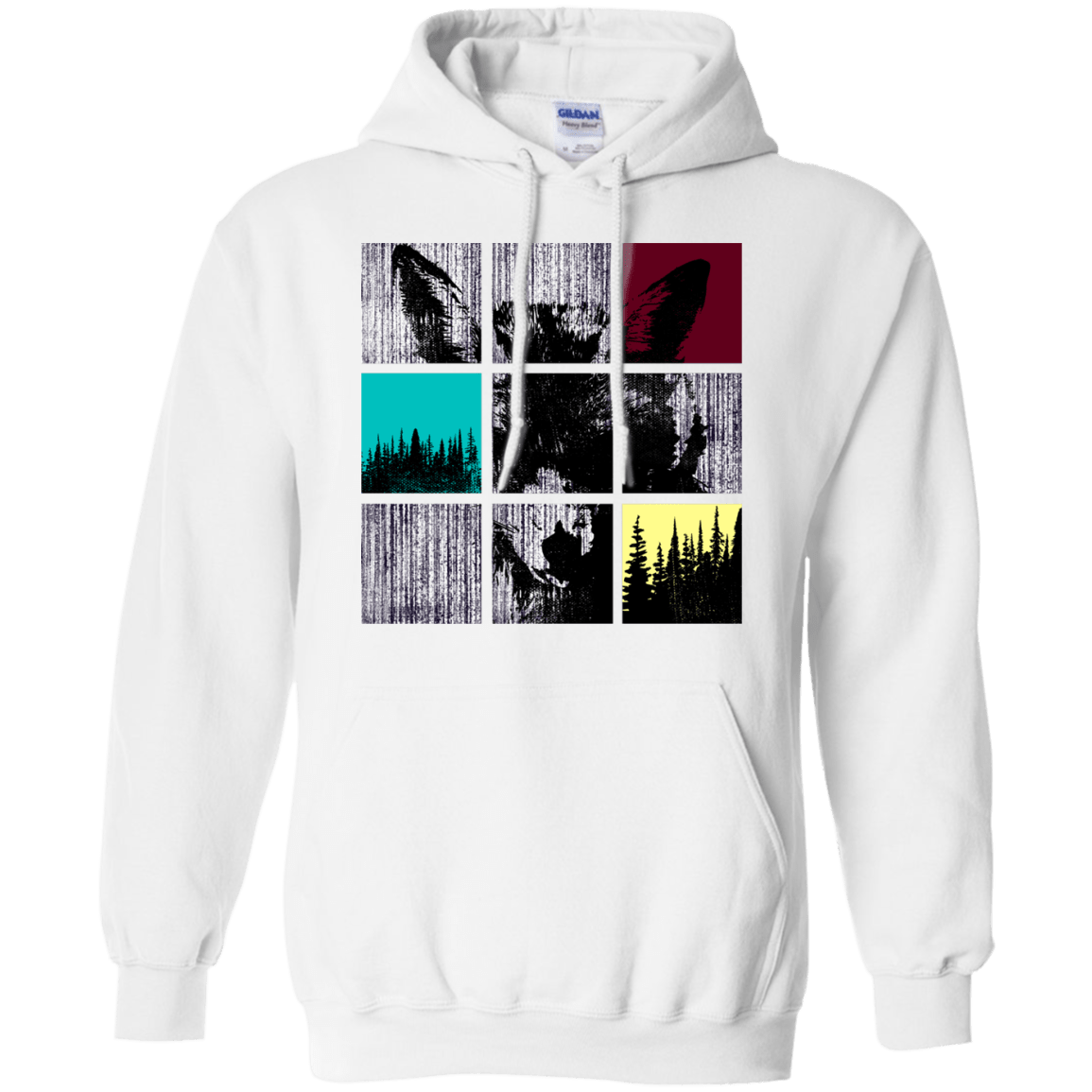 Sweatshirts White / S Fox Pane Pullover Hoodie