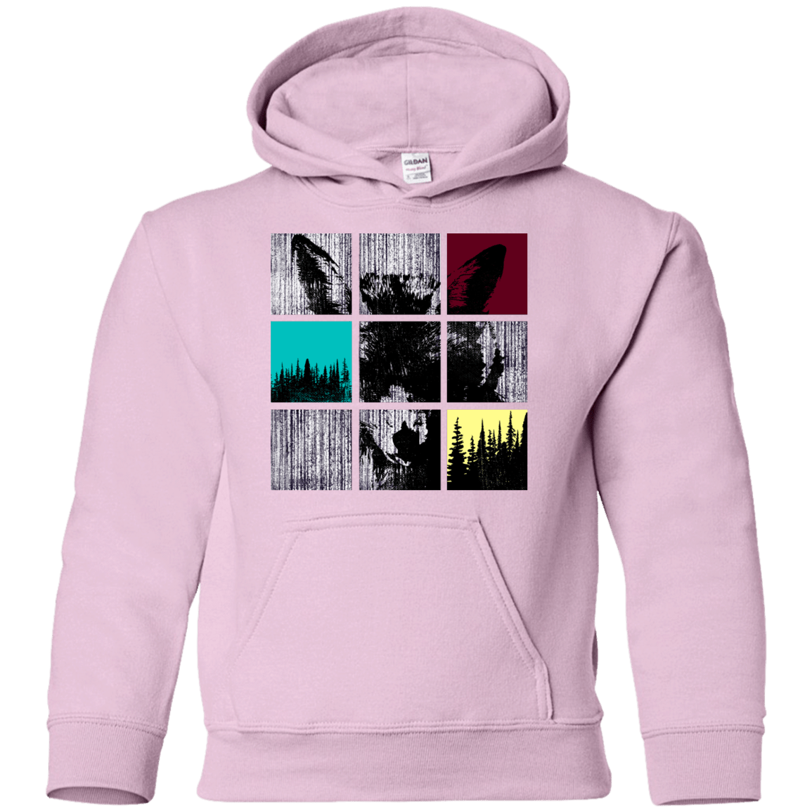 Sweatshirts Light Pink / YS Fox Pane Youth Hoodie