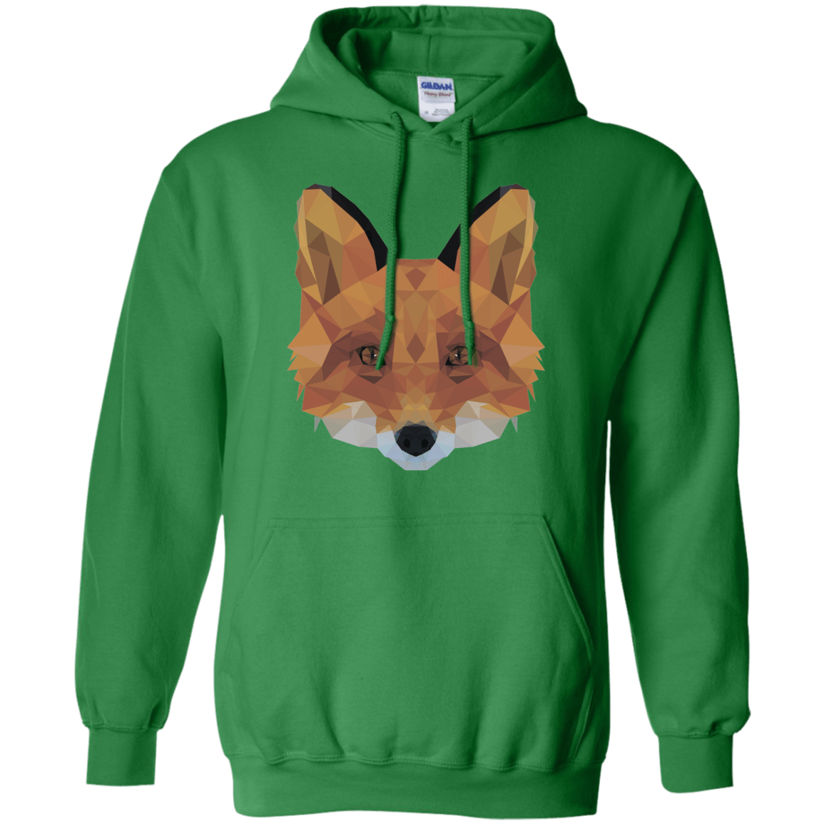 Sweatshirts Irish Green / S Fox Portrait Pullover Hoodie