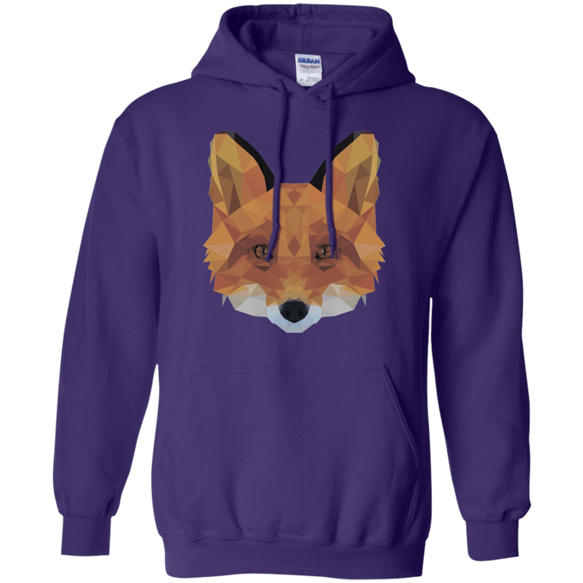 Sweatshirts Purple / S Fox Portrait Pullover Hoodie