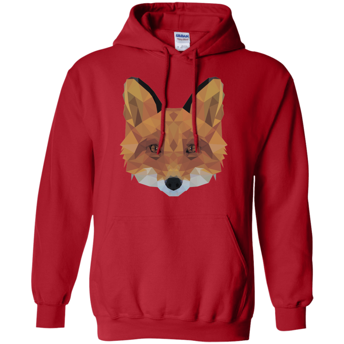 Sweatshirts Red / S Fox Portrait Pullover Hoodie