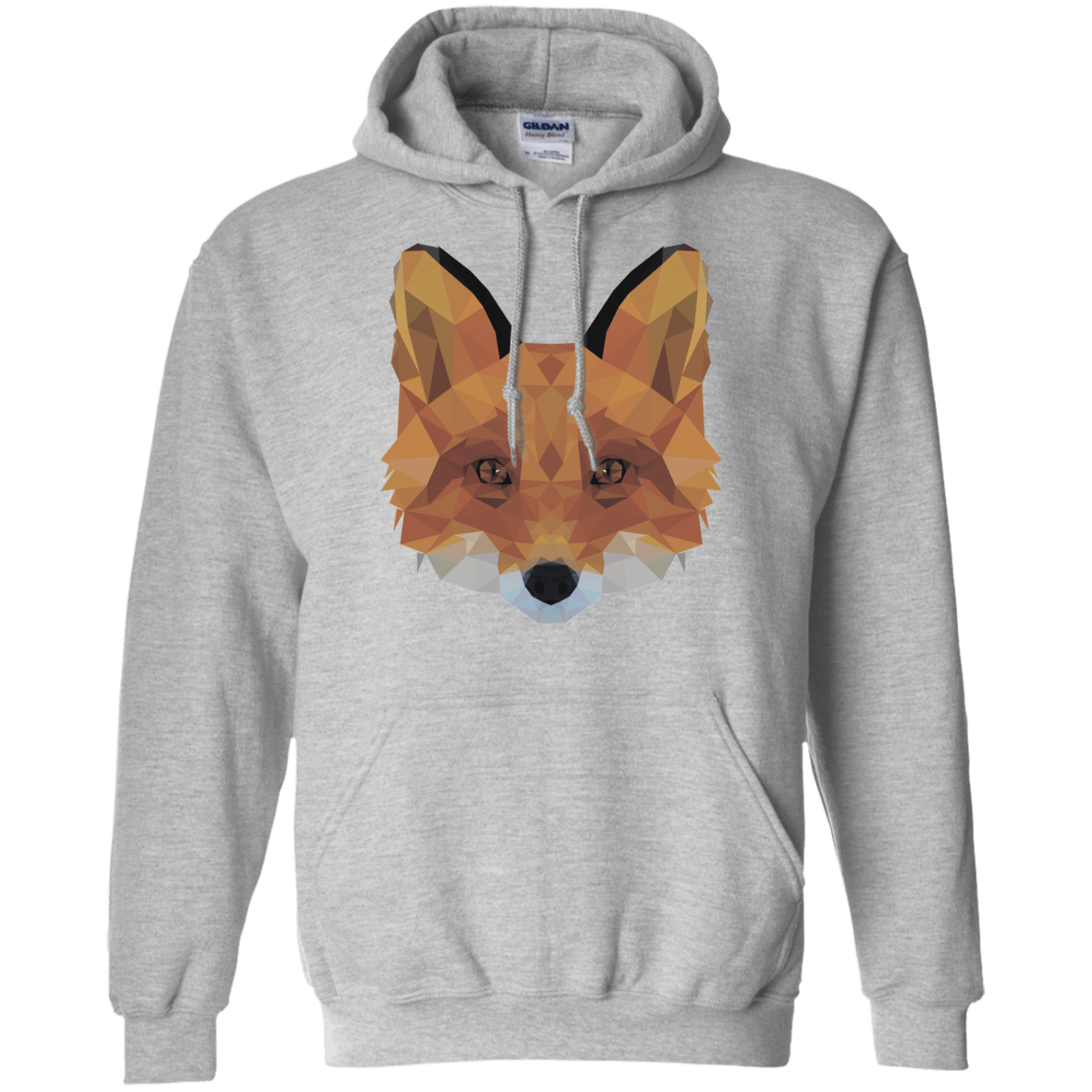 Sweatshirts Sport Grey / S Fox Portrait Pullover Hoodie